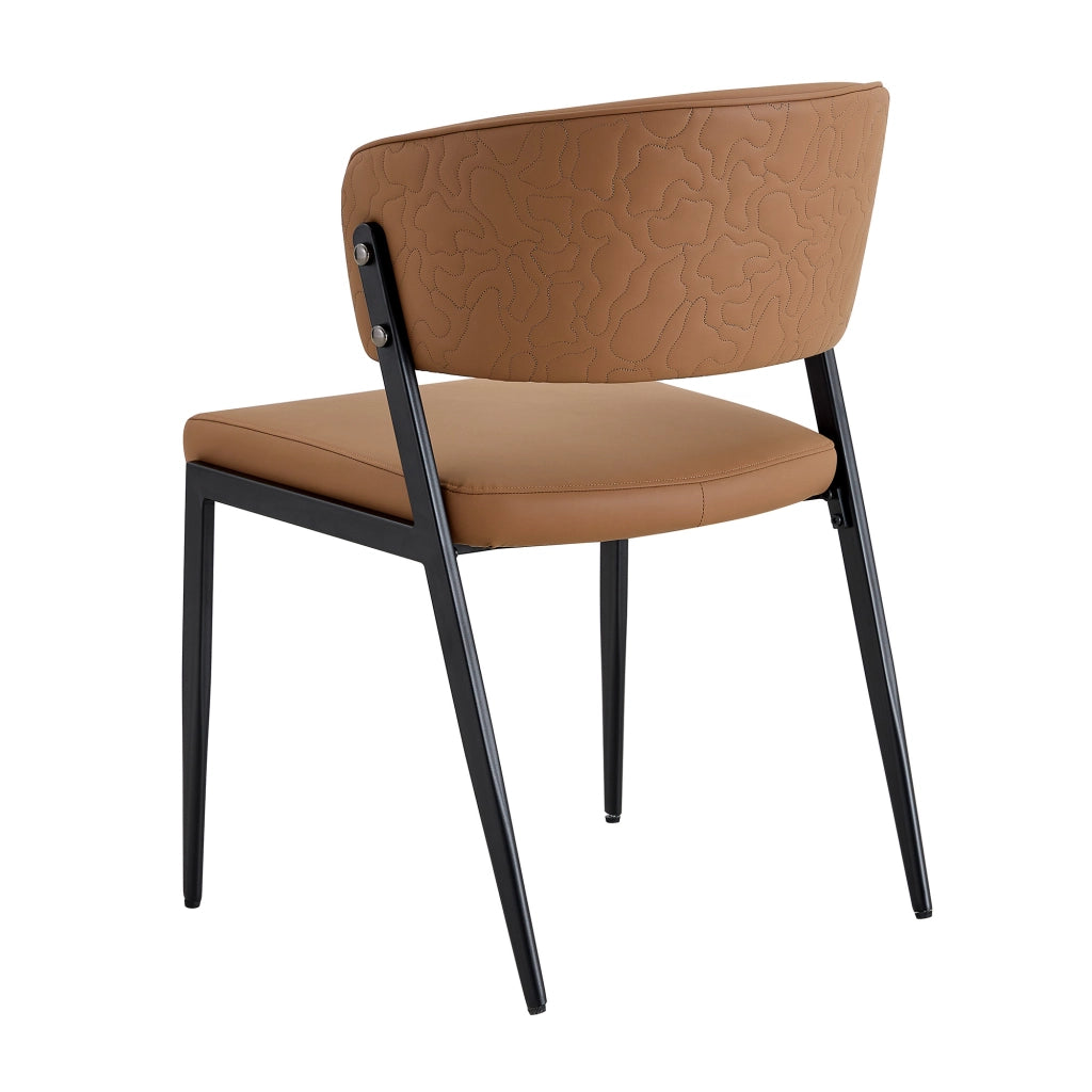 SEDIA Moderna Imbottita 78 cm PU Marrone