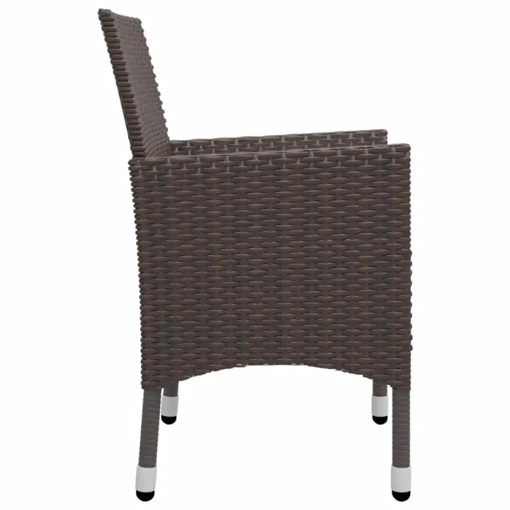 Set Mobili da Pranzo per Giardino 5 pz Marrone cod mxl 69232