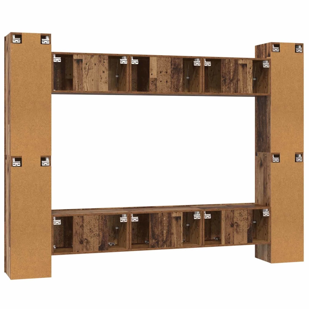 Set mobile TV 10 pcs Legno vecchio 30,5 x 30 x 90 cm 3393228