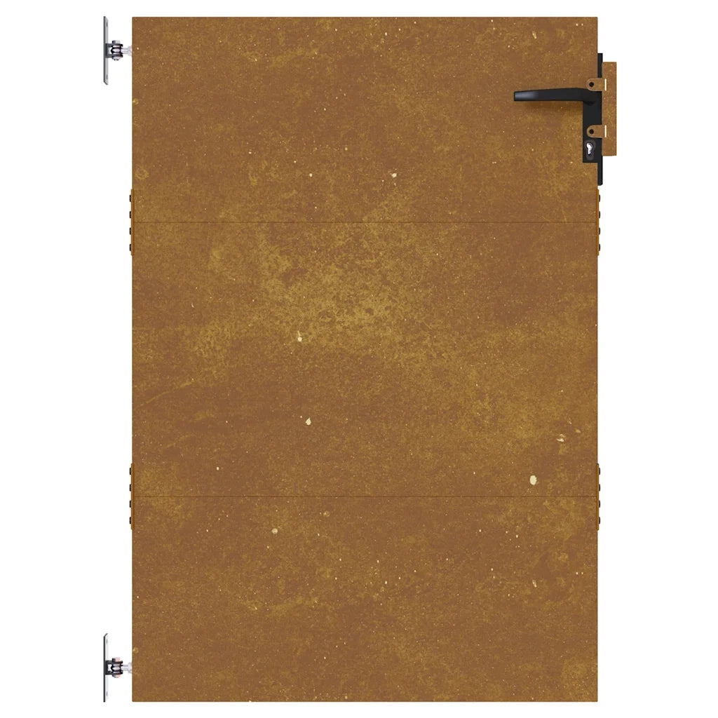 Cancello da giardino 85x125 cm in acciaio Corten 153258