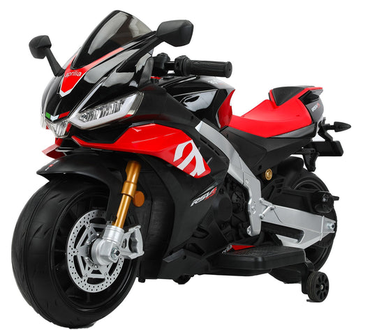 Moto Elettrica per Bambini 24V con Licenza Aprilia RSV4 BIG Nera