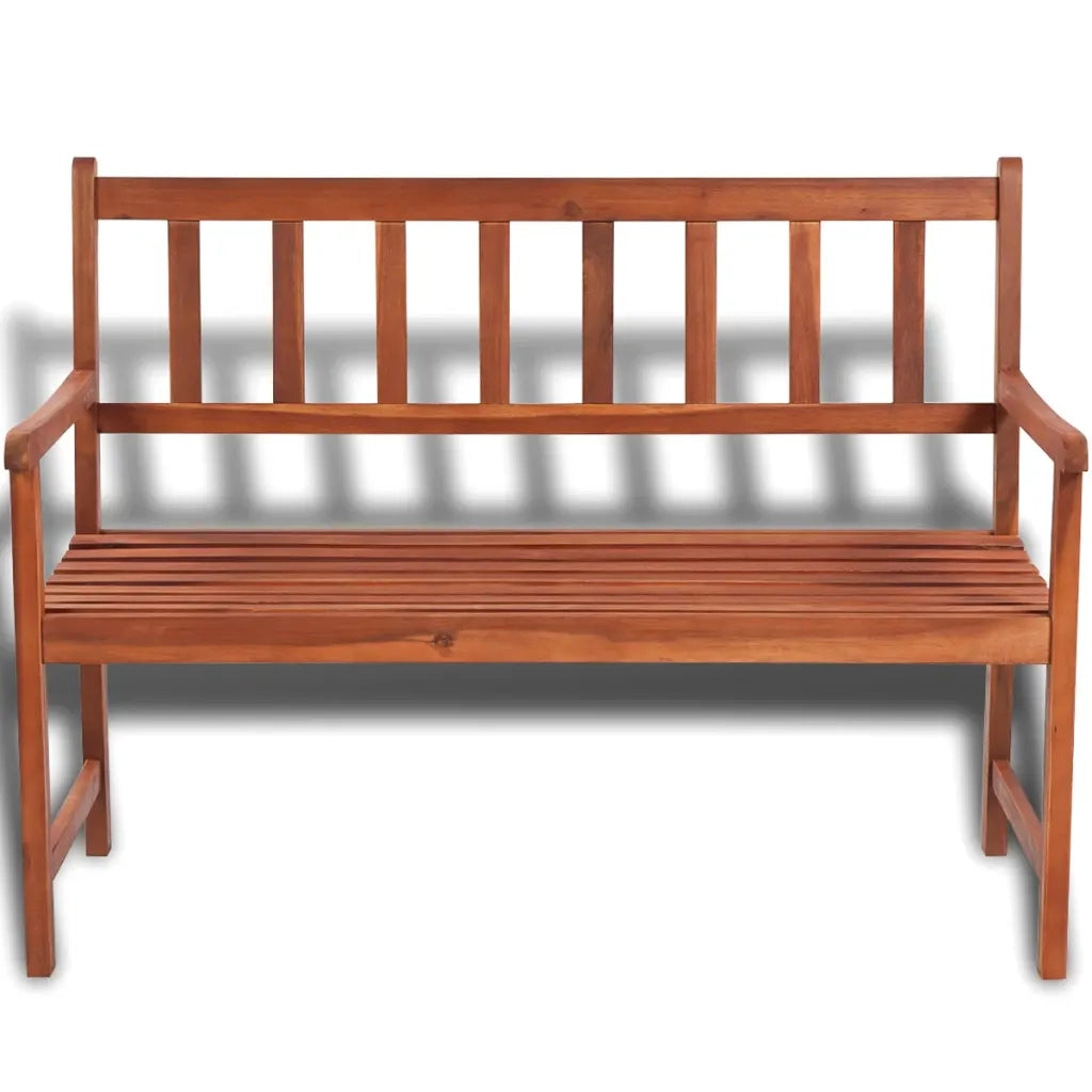 Panca da Giardino 120 cm in Legno Massello di Acacia 41448