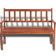 Panca da Giardino 120 cm in Legno Massello di Acacia 41448