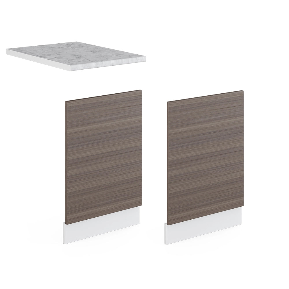 Vicco Pannello frontale Grigio 45 cm senza piano di lavoro
