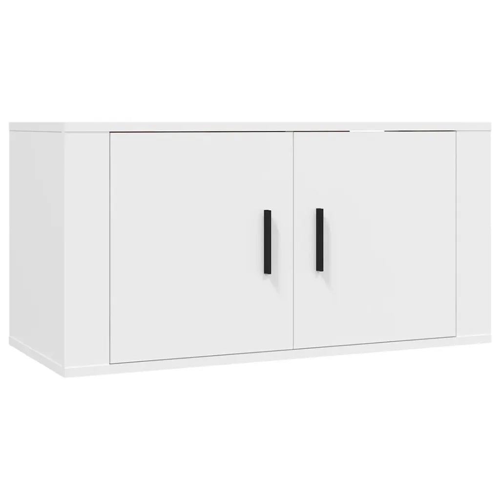 Set Mobili Porta TV 3 pz Bianco in Legno Multistrato 3188502