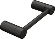 Tappeto rotante allineabile in mattoncini neri con doppia staffa, supporto per carta igienica per bagno YB0408BL