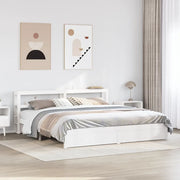 Giroletto con Testiera senza Materasso Bianco 180x200 cm