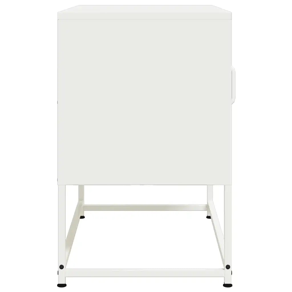 Mobile TV Bianco 68x39x60,5 cm in Acciaio