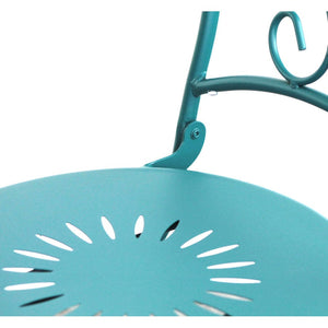 Set Tavolino e 2 Sedie Pieghevoli da Giardino Deco Turchese