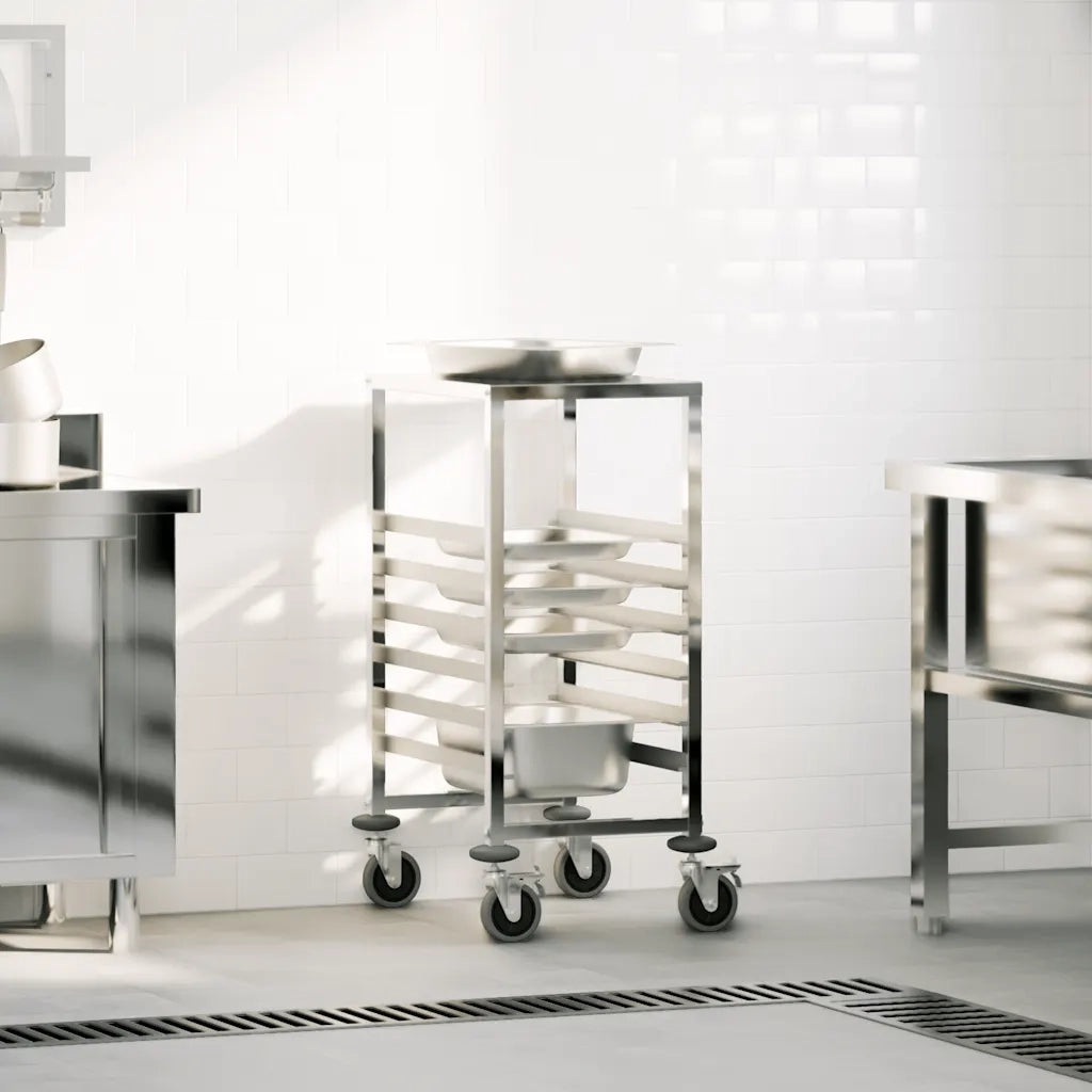 Carrello Portateglie con 6 GN Contenitori 39x55x87 cm CFW6653000