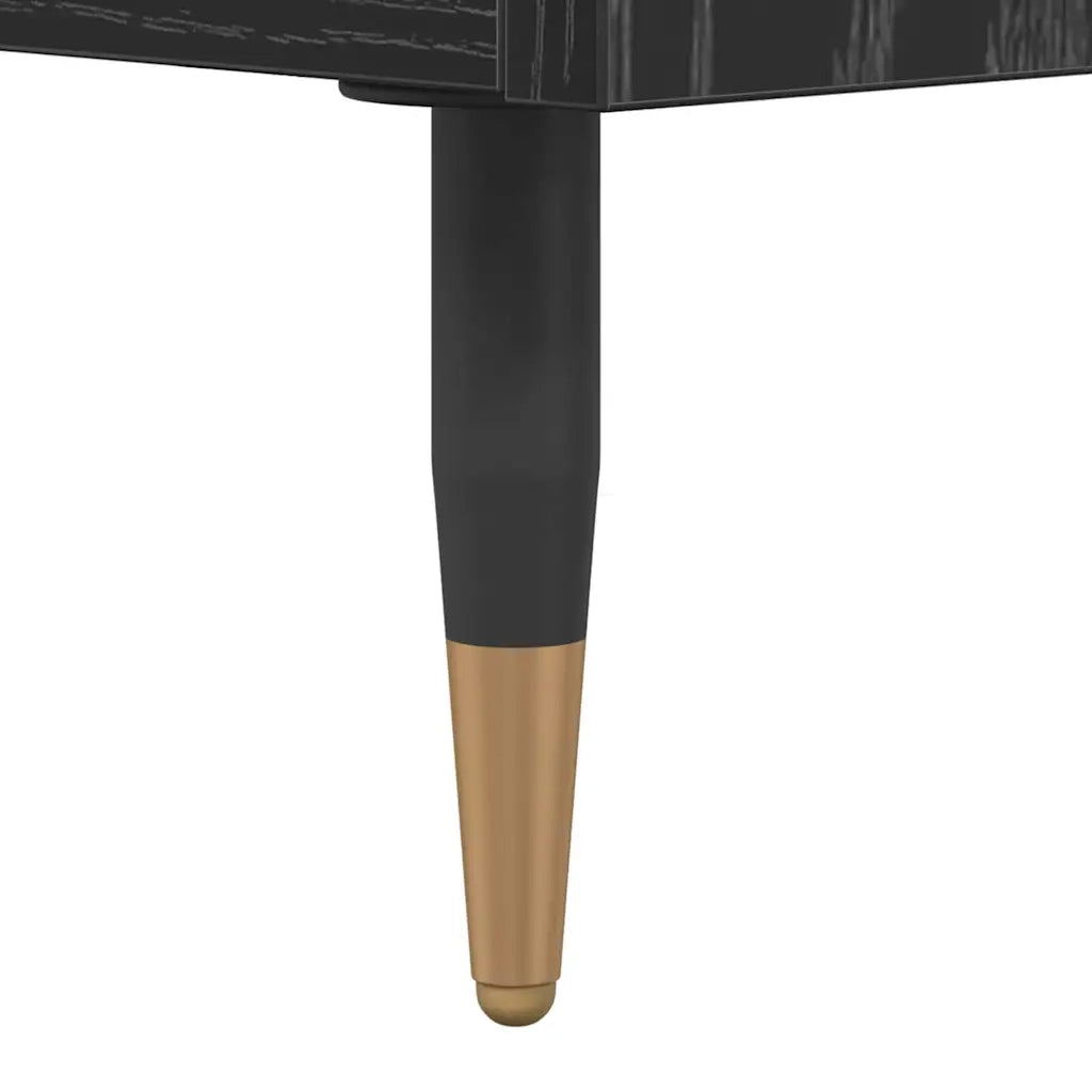 Tavolino da salotto con cassetto Rovere Nero 90 x 49 x 45 cm 882707