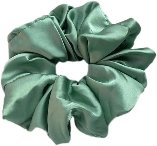 Scrunchie per capelli - Anti-rottura e Anti-rughe capelli per donne e ragazze - Houders di pony in seta verde