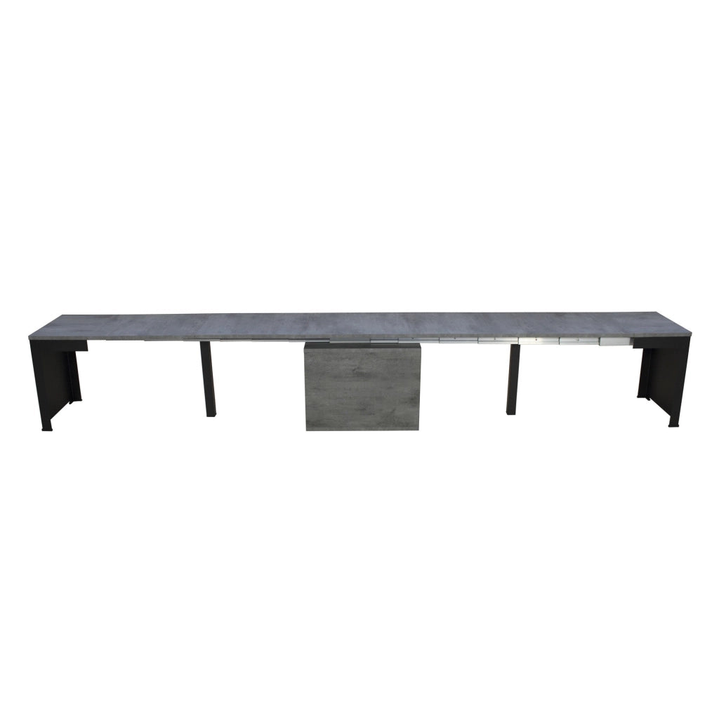 Panca Walk Allungabile 55-305 cm per Consolle Cemento telaio Antracite