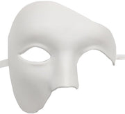 Maschera Luxe Stile Veneziano Antico - Metà Volto - Manufatta a mano - Adattabile - Comodo - Fantasma dell'Opera - Maschera da Festa