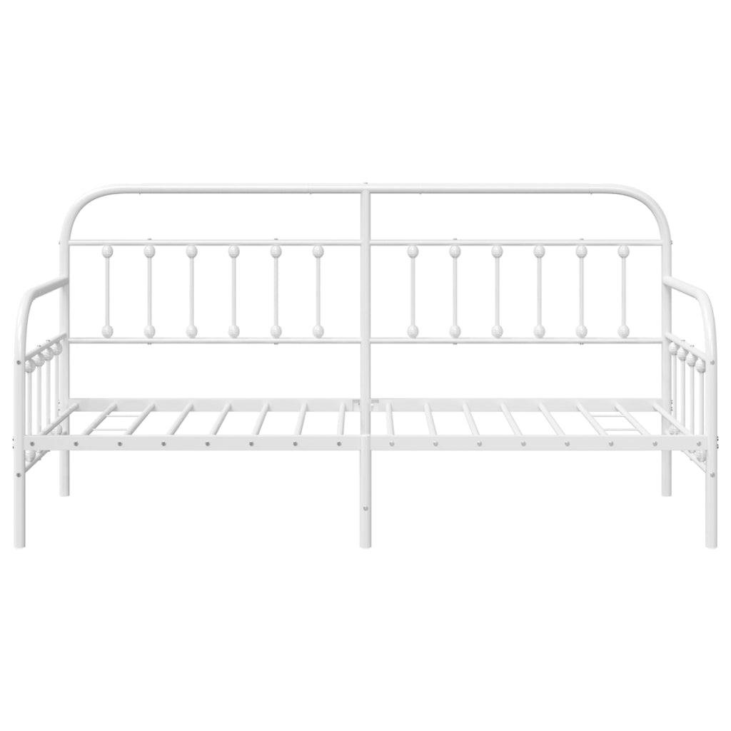 Struttura Letto Giorno  Bianca 80x200 cm in Acciaio