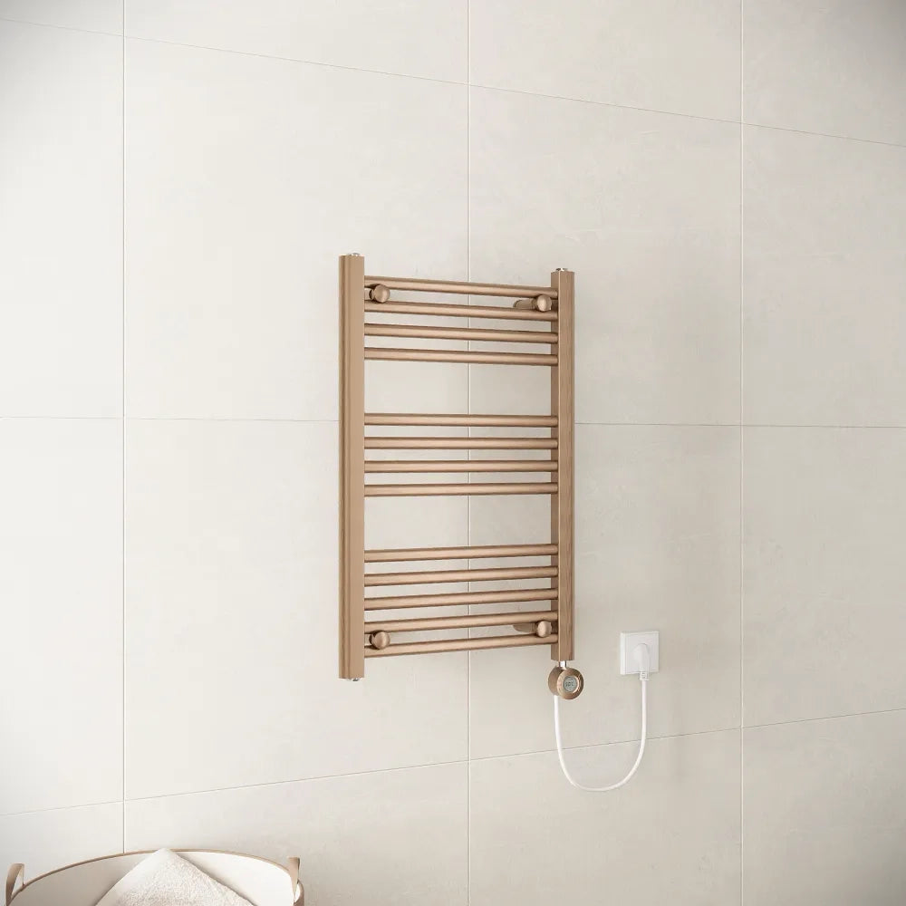 Termoarredo elettrico 700x450 oro rosa interasse 400 | Polaris