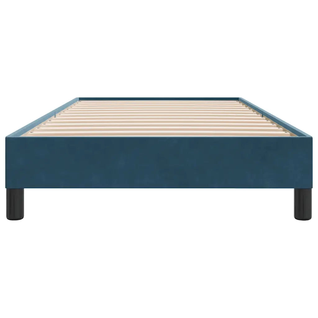 Giroletto senza Materasso Blu Scuro 100x210 cm in Velluto 4101347