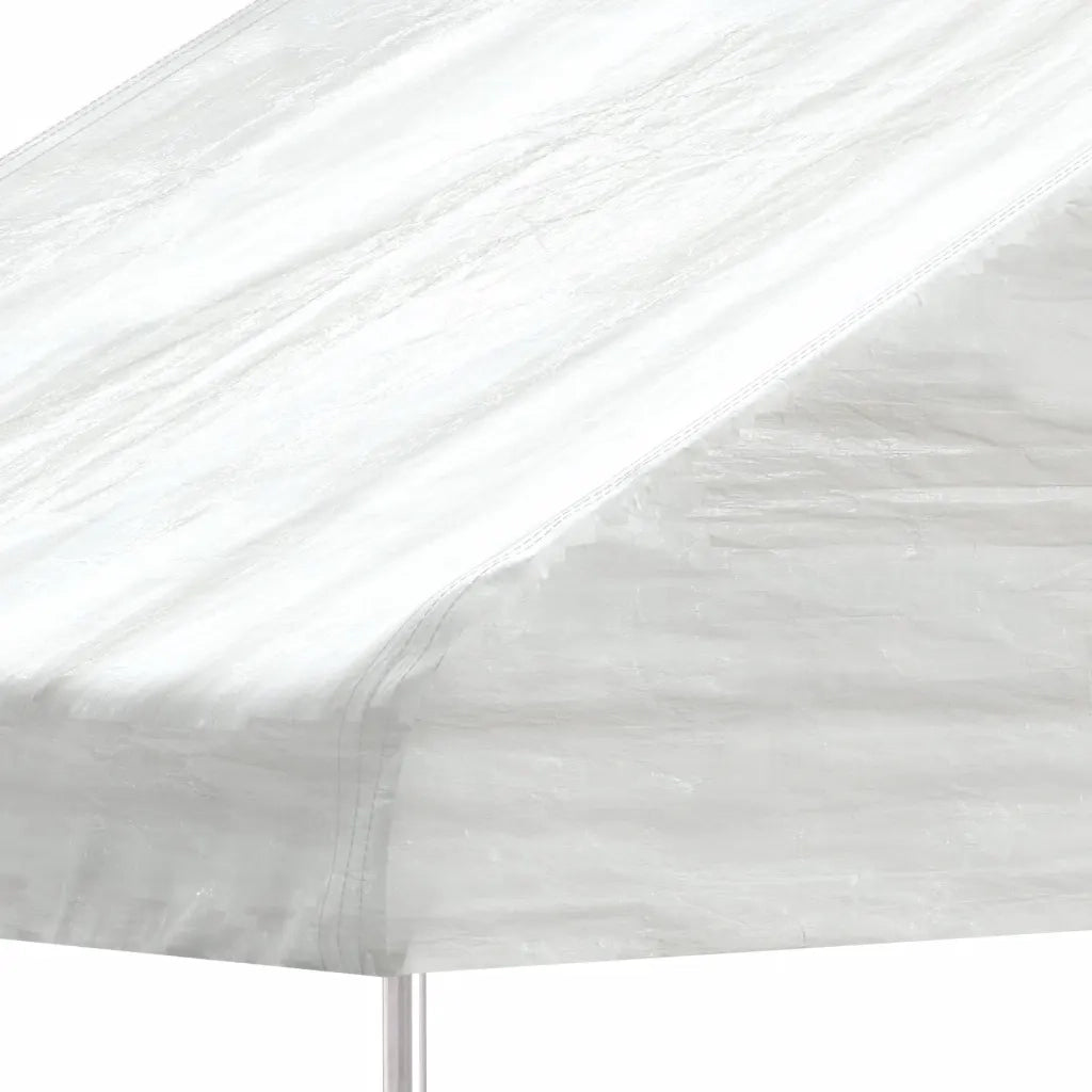 Gazebo con Tetto Bianco 6,69x2,28x2,69 m in Polietilene 3155503