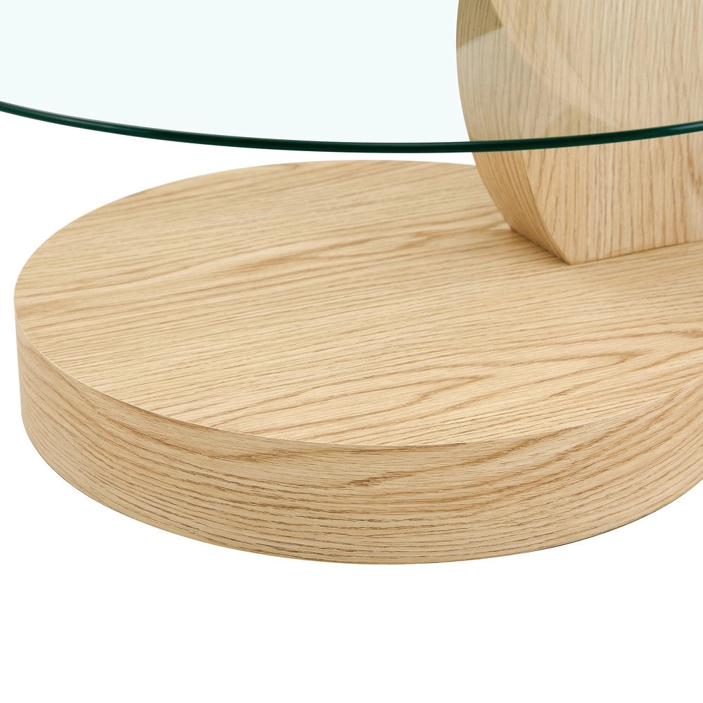 Tavolino da Caff¨¨ Moderno ¨C MINIMAL ¨C Vetro Temperato, MDF, Design Multistrato