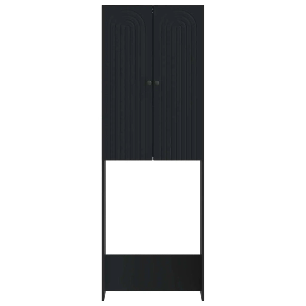 Mobile Bagno ALKMAAR Nero 66 x 25,5 x 190 cm 896256
