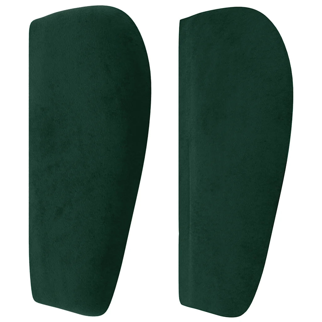 Testiera ad Orecchio Verde Scuro 183x23x78/88 cm in Velluto