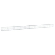 Gabbione recinto a gabbia muro di contenimento con coperchio 1000 x 50 x 50 cm ferro zincato argento 02_0040118