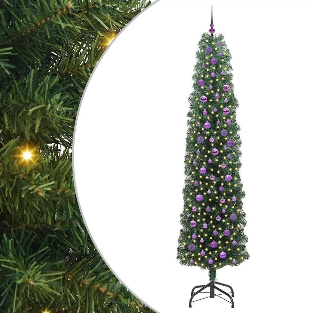 Albero di Natale artificiale con 300 LED Verde 240 cm 3394975