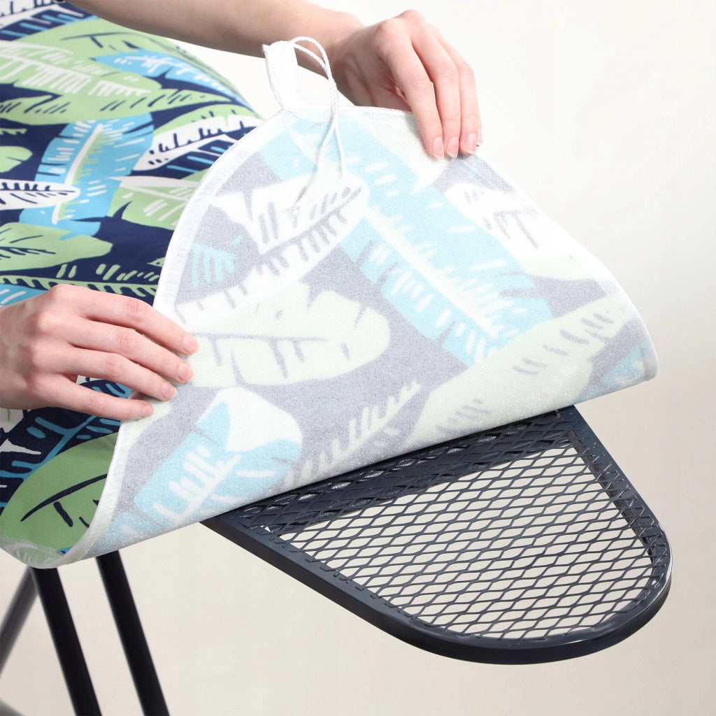 Copriasse da stiro KADAX 148x52 cm, estensibile, con foglie