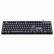Trade Shop - Tastiera Con Filo Pc Computer Usb Silenzioso Design Ergomonico Maxtech Ek-690m -