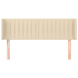 Testiera ad Orecchio Crema 147x16x78/88 cm in Tessuto