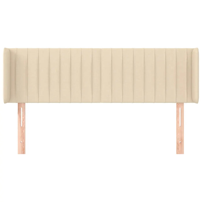 Testiera ad Orecchio Crema 147x16x78/88 cm in Tessuto