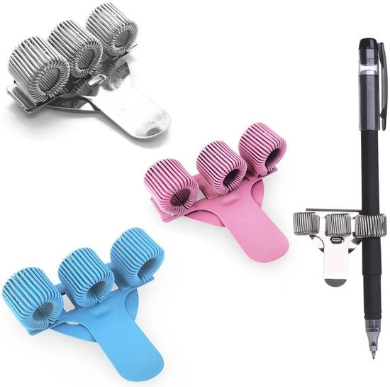 Accessori medici 3x, supporto per penne in acciaio inossidabile, supporto per penne regolabile con tre fori, clip per accessori medici per tunica, accessori medici per uniformi medico-sanitarie, portacenere per biglietti.