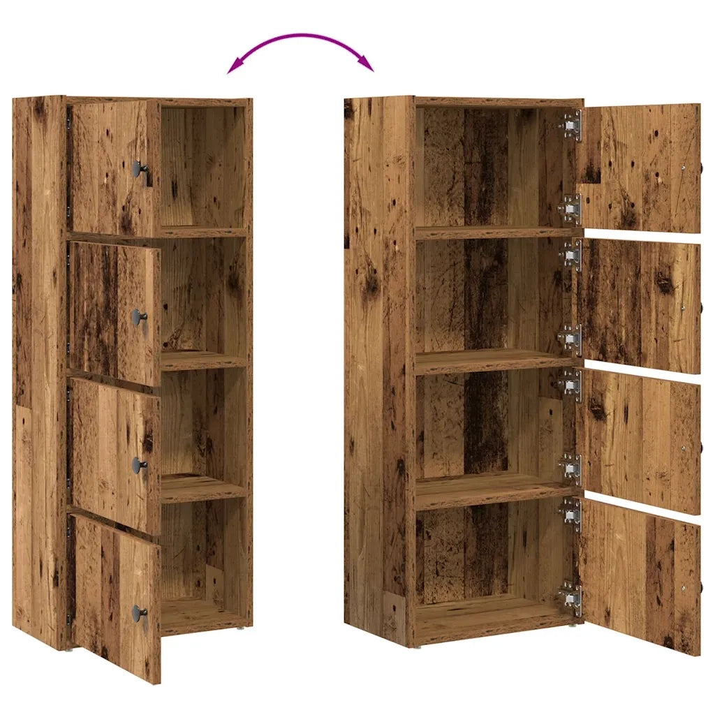 Libreria Legno Vecchio 40x24x102 cm in Legno Multistrato