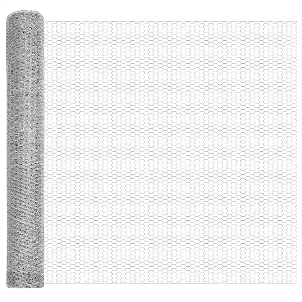 Palo della recinzione Argento 50 x 1,4 m (maglia 13 mm) Acciaio
