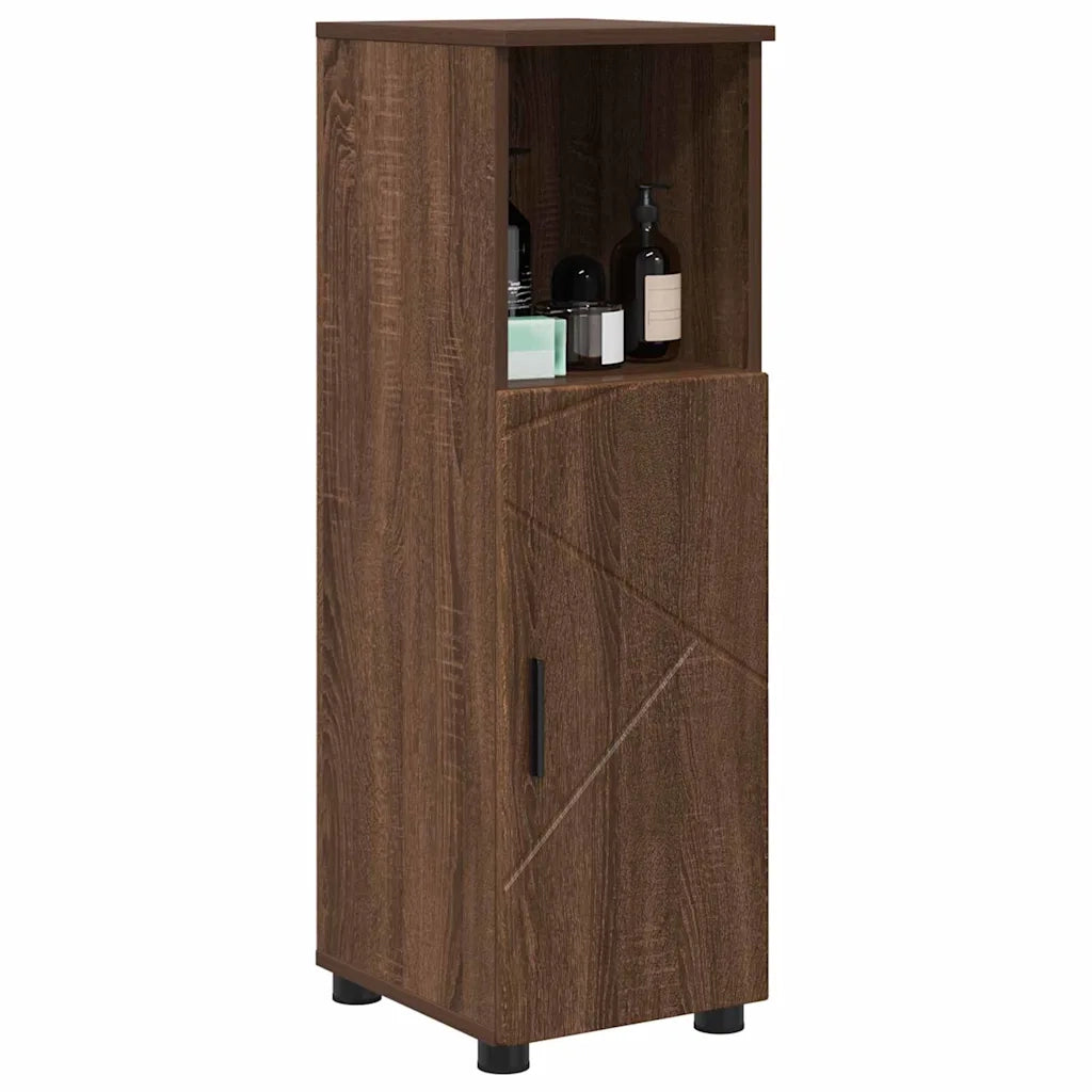 Mobile da Bagno con porta Rovere Marrone 30 x 35 x 95 cm