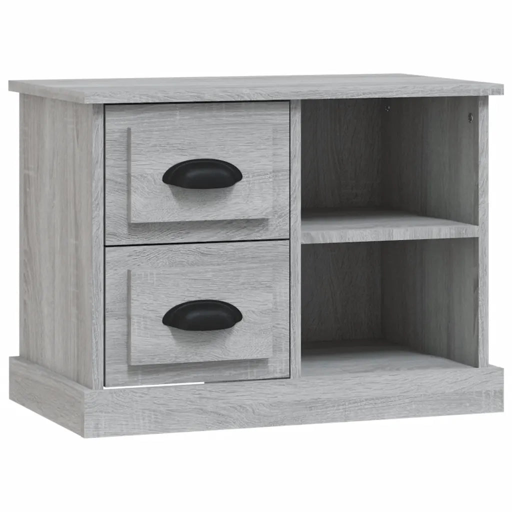 Comodino-Tavolino da notte Grigio Sonoma 60x35,5x45 cm