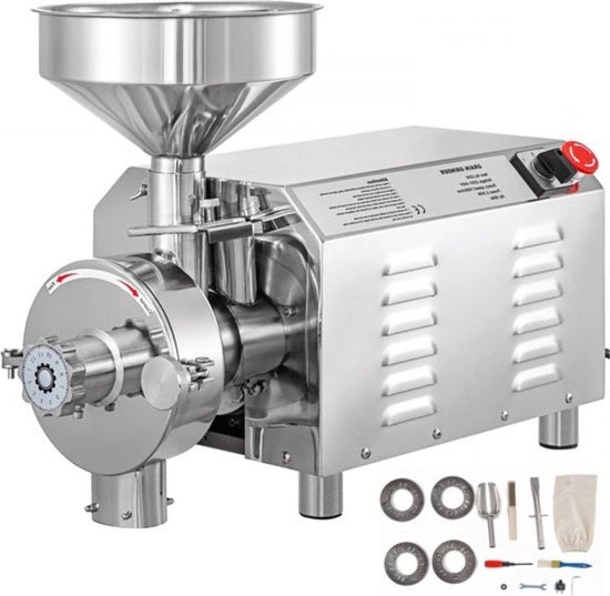 Macchina per macinare cereali automatica - 2200W - Molen - RVS - Macchina per polvere