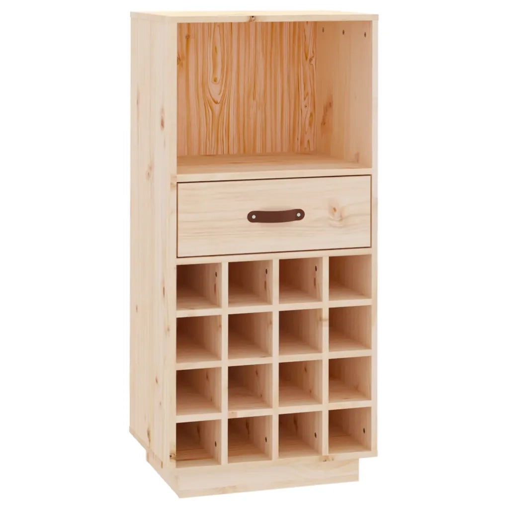 Portabottiglie 45x34x100 cm in Legno Massello di Pino 821532