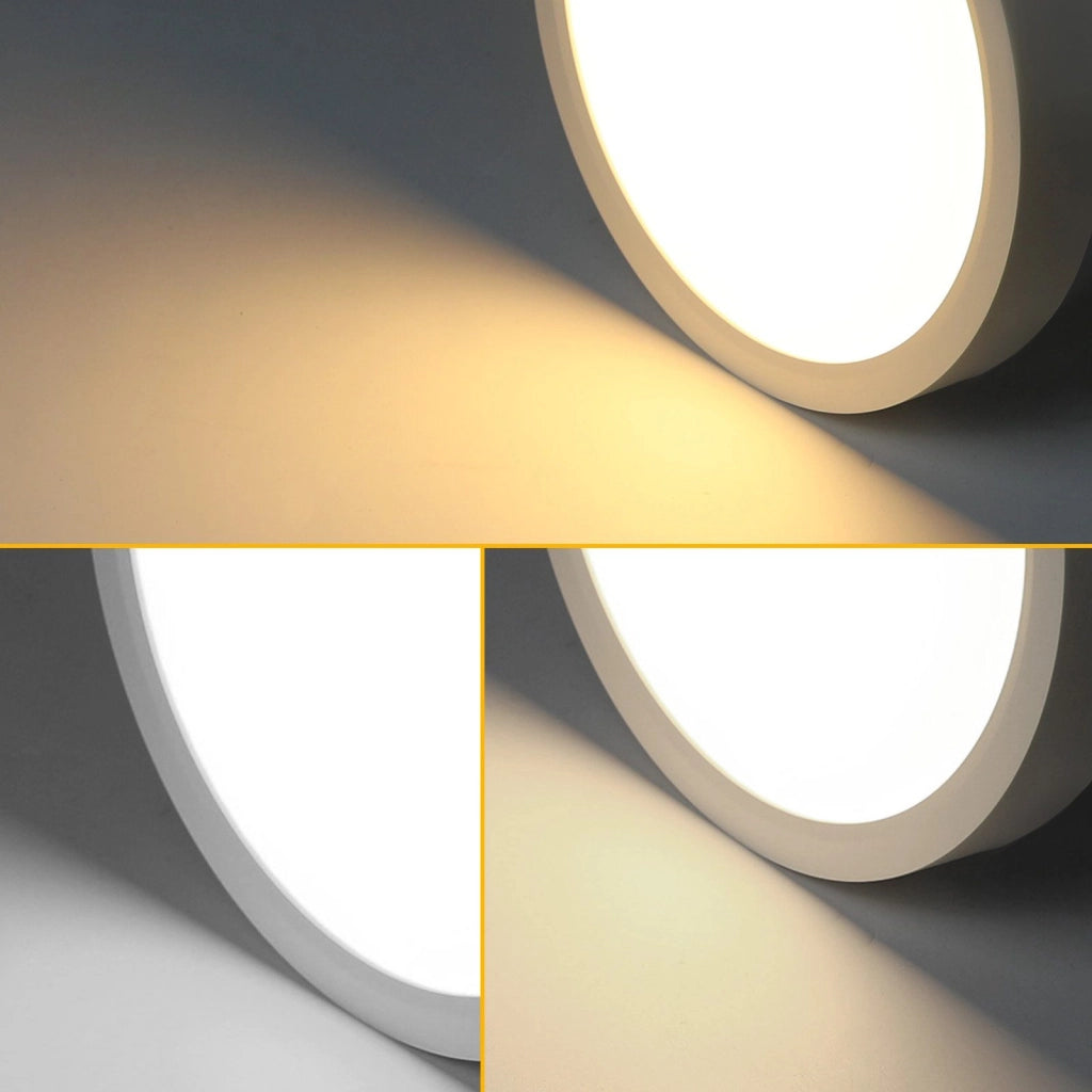 ZMH Lampada da soffitto plafoniera LED dimmerabile 20W rotonda piatta 30cm