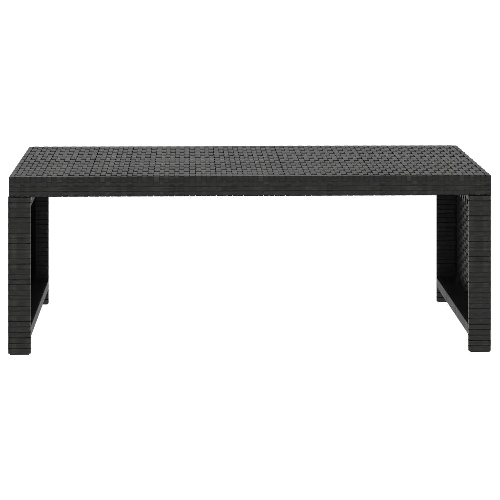 Set Divani da Giardino 5 pz | Set Salotto da Giardino con Cuscini in Polyrattan Nero