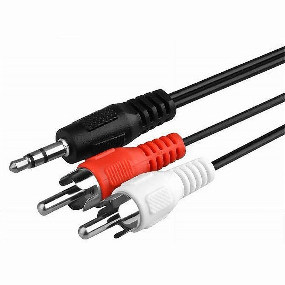 Trade Shop - Cavo Audio Da Jack 3,5mm A 2 Rca Maschio 1.5 Metri Per Casse Strumento Acustico -
