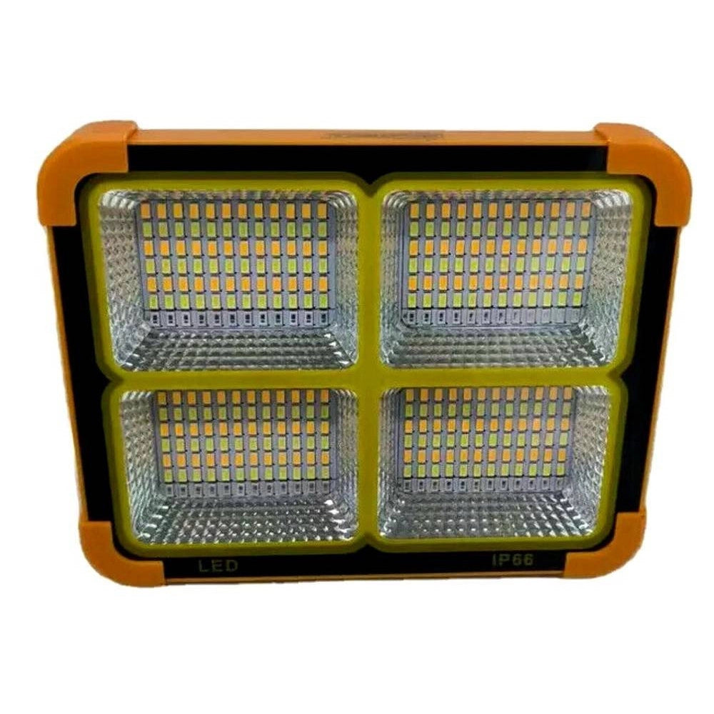 Trade Shop - Luce Faro 120 W Emergenza Portatile Ricaricabile Pannello Solare Power Bank Usb -