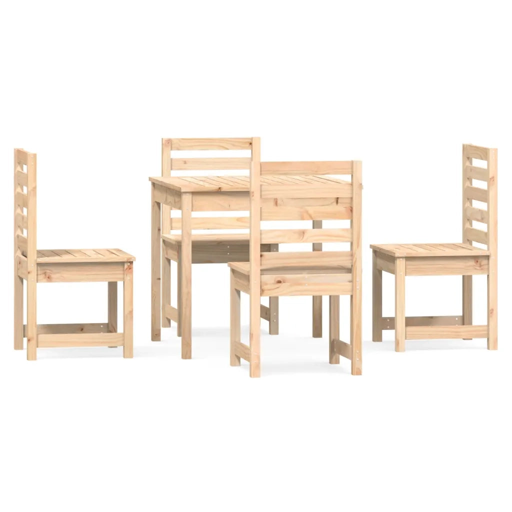Set da Pranzo per Giardino 5 pz in Legno Massello di Pino 3154677