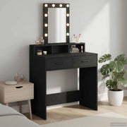 Tavolo da Trucco Nero 79 x 41 x 140 cm Legno ingegnerizzato 865164