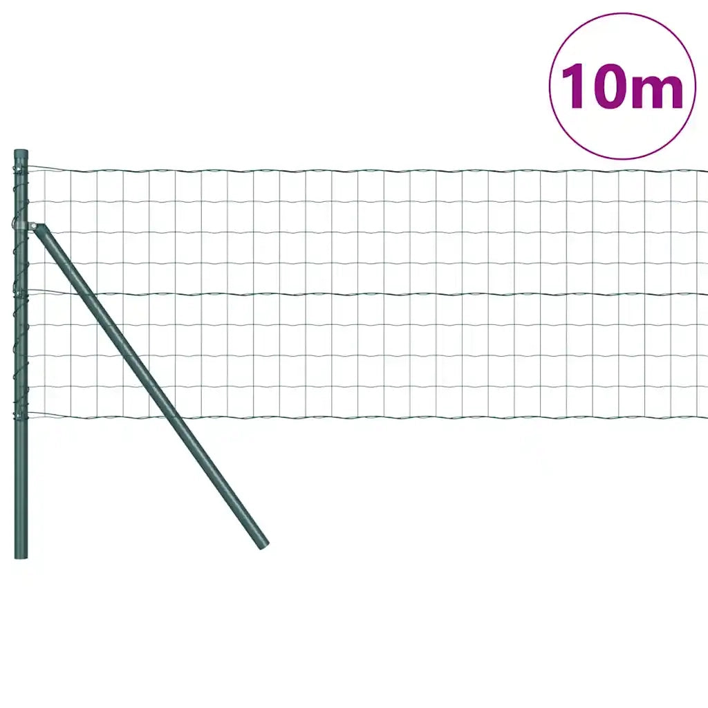 Recinzione da Giardino | Recinzione con Posto Verde 0,4 x 10 m Acciaio e PVC