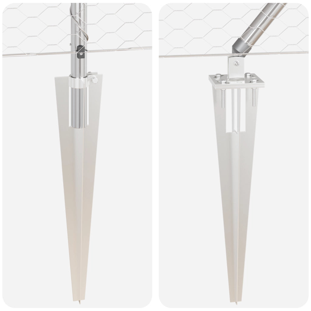 Recinzione Esagonale  0.8x100 m in Acciaio Zincato
