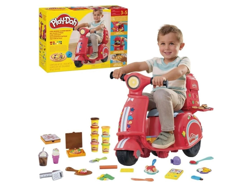 Hasbro Play-Doh Pizza a Domicilio Playset con Scooter con Attività Manuali