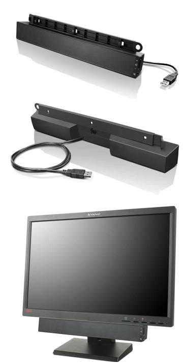 Lenovo usb soundbar nero 2.0 canali 2,5 w - 0A36190