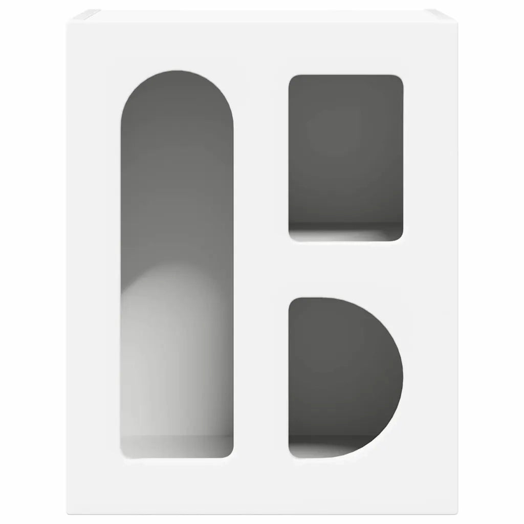 Comodino 2 pcs Bianco 40 x 35 x 50 cm Legno multistrato