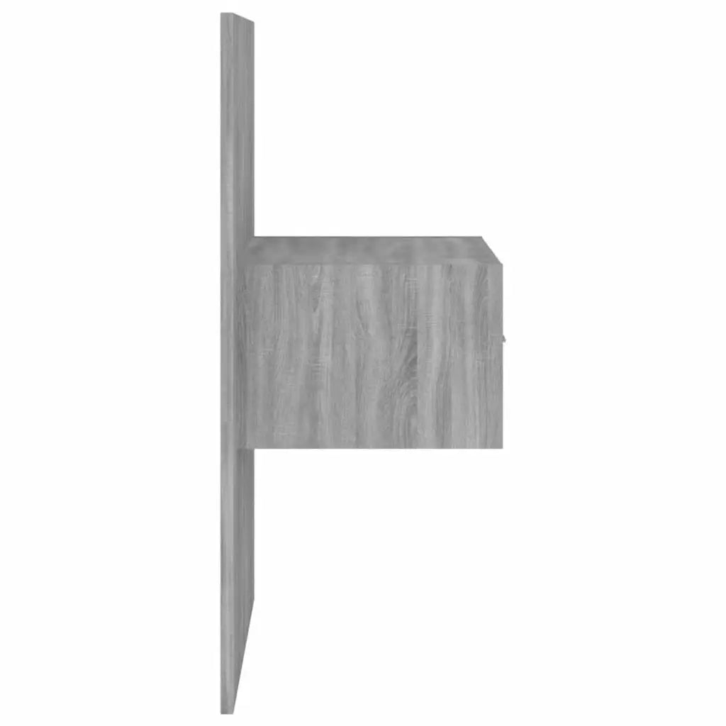 Testiera Letto con Comodini-Testiera con Contenitore in Legno Multistrato Grigio Sonoma 404460